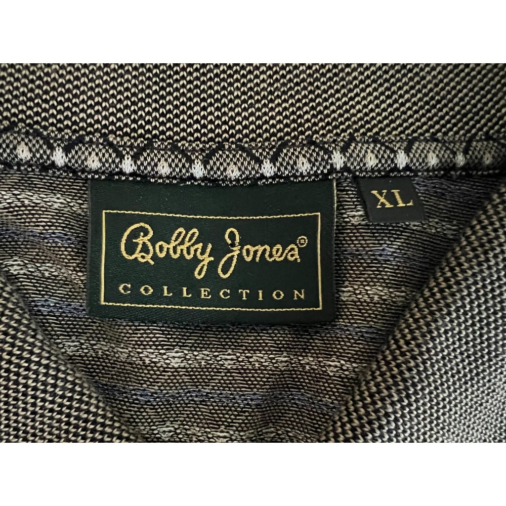 Bobby Jones Mens XL Augusta National Masters Golf Polo Brown Geometric Pattern - Picture 2 of 13